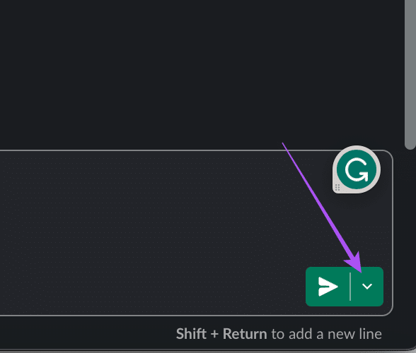 send-options-slack-desktop كيفية جدولة الرسائل في Slack على الهاتف المحمول وسطح المكتب