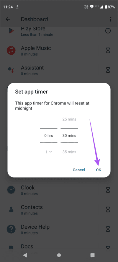 set-app-timer-digital-wellbeing-android-693x1536-1 كيفية تعيين حدود التطبيق على Android