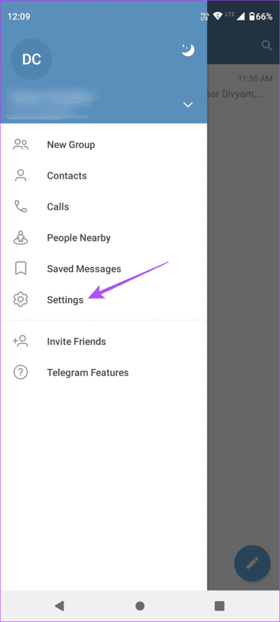 settings-telegram-android-693x1536-1 أفضل 6 إصلاحات لعدم مزامنة جهات الاتصال في Telegram على iPhone و Android