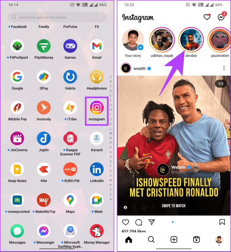 share-Instagram-post-to-Snapchat-story_4-1872x2048-1 كيفية مشاركة منشور Instagram على قصة Snapchat