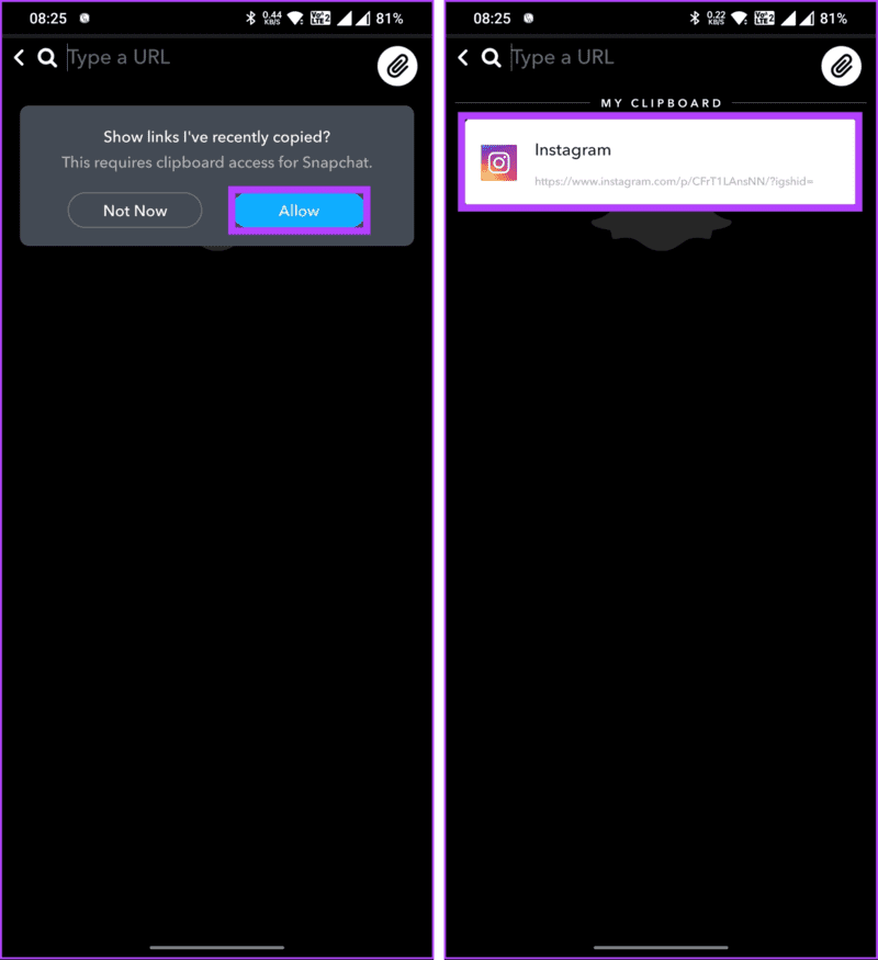 share-Instagram-post-to-Snapchat-story_9-1872x2048-1 كيفية مشاركة منشور Instagram على قصة Snapchat