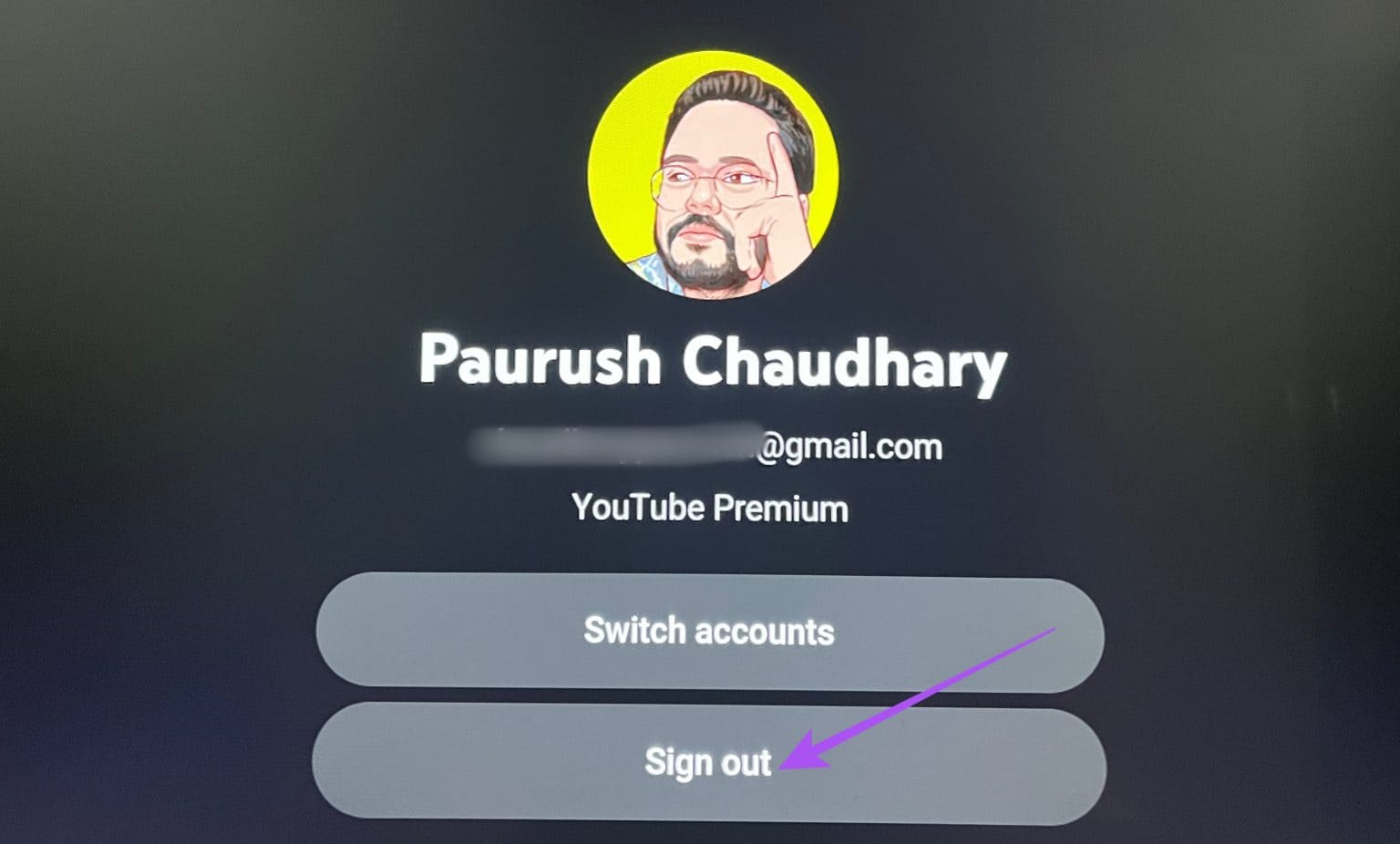 sign-out-youtube-android-tv-1536x926-1 أفضل 7 إصلاحات لعدم إرسال YouTube إلى Android TV