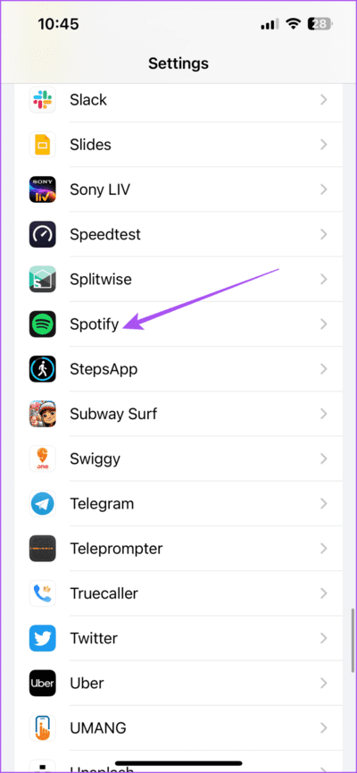 spotify-settings-iphone-710x1536-1 أفضل 6 إصلاحات لعدم تنزيل ملفات البودكاست في Spotify على iPhone