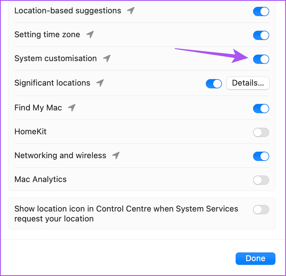 system-customization-settings-mac أفضل 6 إصلاحات لعدم عمل الوضع الداكن في Microsoft Word على Mac