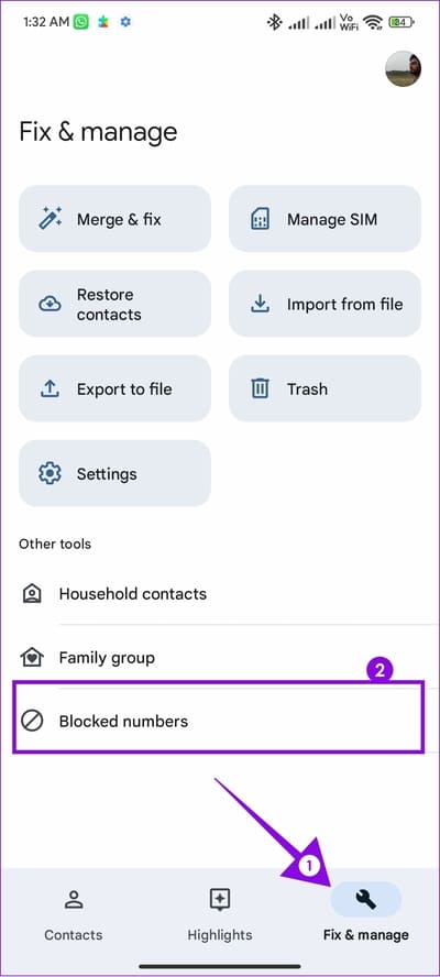 tap-fix-and-manage-and-choose-blocked-numbers-1 كيفية البحث عن الأرقام المحظورة على أي جهاز Android