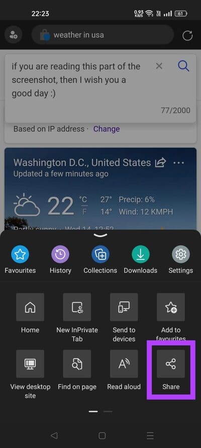 tap-on-share-6-691x1536-1 كيفية التقاط لقطات الشاشة في وضع التصفح المتخفي على Android