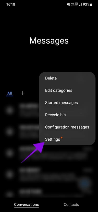 tap-the-three-dots-and-choose-Settings كيفية البحث عن الأرقام المحظورة على أي جهاز Android