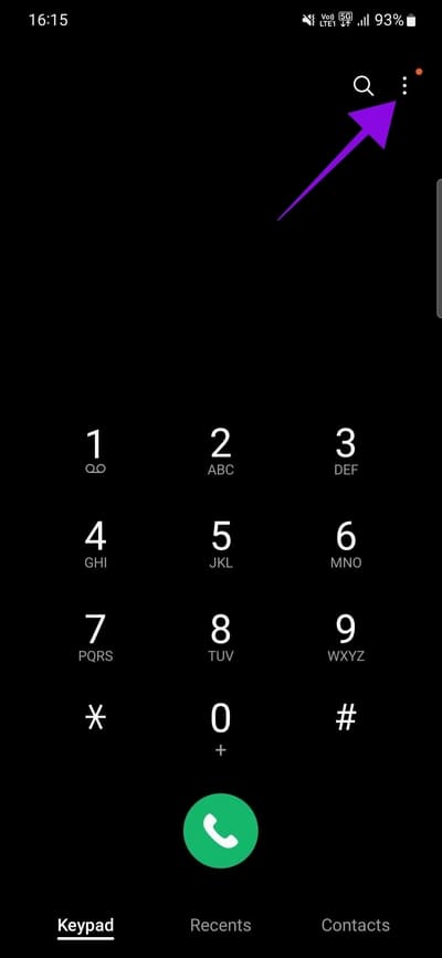 tap-the-three-dots-at-the-top-rigth-corner كيفية البحث عن الأرقام المحظورة على أي جهاز Android
