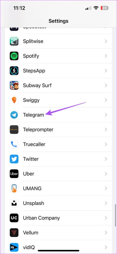 telegram-settings-iphone-2-711x1536-1 أفضل 6 إصلاحات لعدم مزامنة جهات الاتصال في Telegram على iPhone و Android