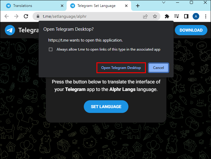 telegram كيفية تغيير الكتابة على Telegram
