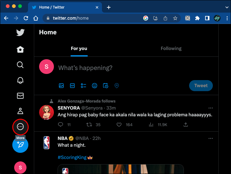 three-dot كيف تجد أفضل وقت للنشر على twitter