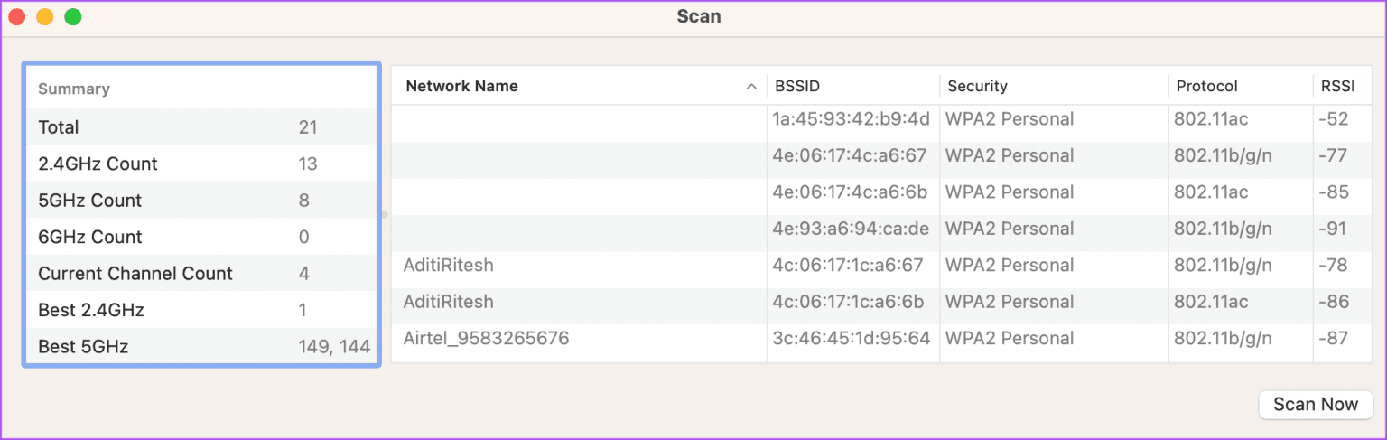 كيفية البحث عن أفضل قناة Wi-Fi على جهاز Mac - %categories