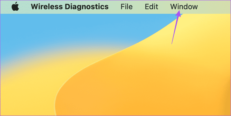 window-wireless-diagnostics-menu-bar-mac كيفية البحث عن أفضل قناة Wi-Fi على جهاز Mac