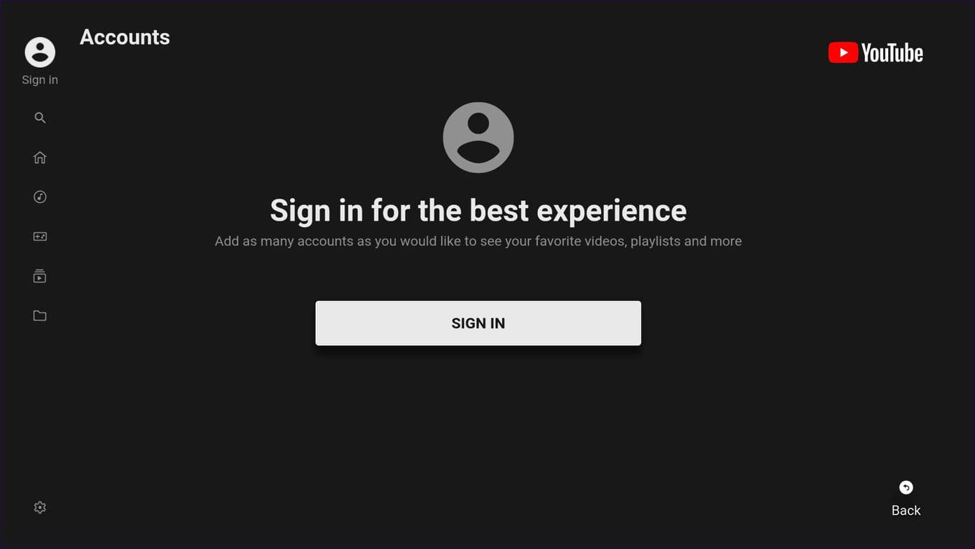 youtube-android-tv-sign-in-account_4d470f76dc99e18ad75087b1b8410ea9 أفضل 7 إصلاحات لعدم إرسال YouTube إلى Android TV