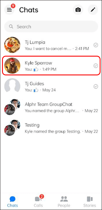 15-4 كيفية عرض وقت الرسالة في Messenger