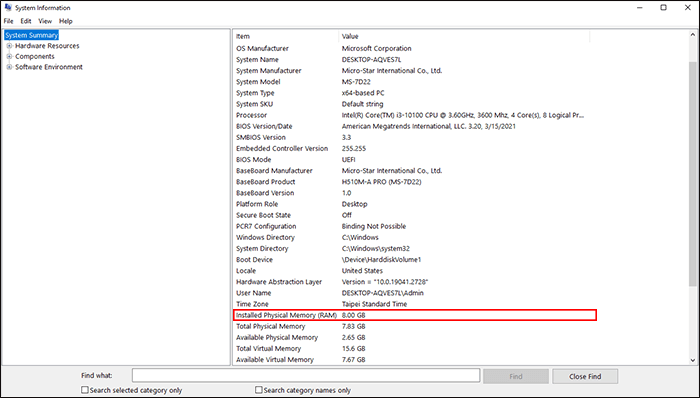 كيفية التحقق من حجم RAM على Windows 10 - %categories