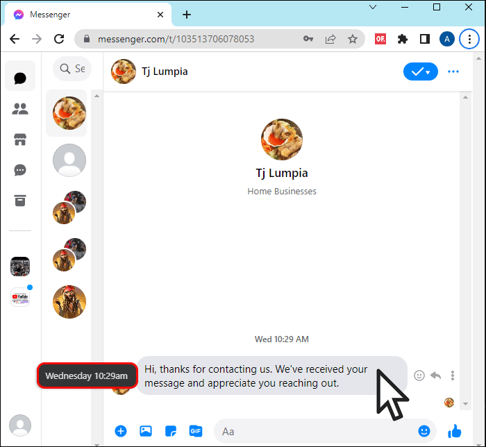 7-copy-14 كيفية عرض وقت الرسالة في Messenger