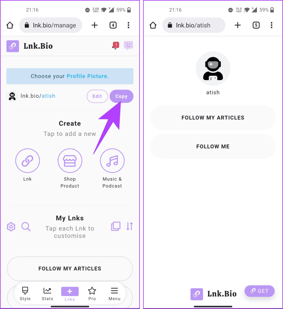 Add-Multiple-Links-to-Instagram-Bio_2-1872x2048-1 2 طرق سهلة لإضافة روابط متعددة إلى سيرتك الذاتية على Instagram