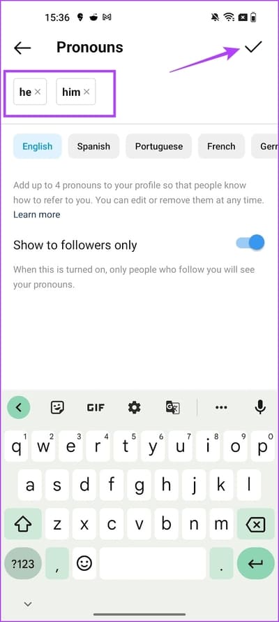 كيفية إضافة ضمائر إلى ملفك الشخصي على Instagram - %categories