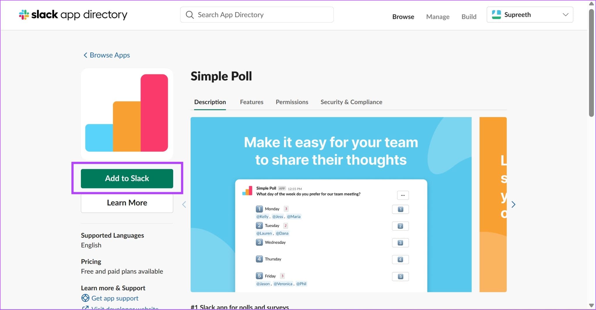 Add-to-Slack-2048x1068-1 طريقتان لإنشاء استطلاع في Slack على أي جهاز