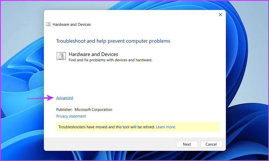 Advanced-button-1 أفضل 5 طرق لإصلاح عدم عمل مفتاح Tab على Windows 11