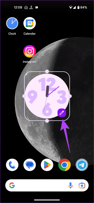 Android-Clock-Widget-Edit-710x1536-1 كيفية إضافة التاريخ والوقت والطقس إلى الشاشة الرئيسية