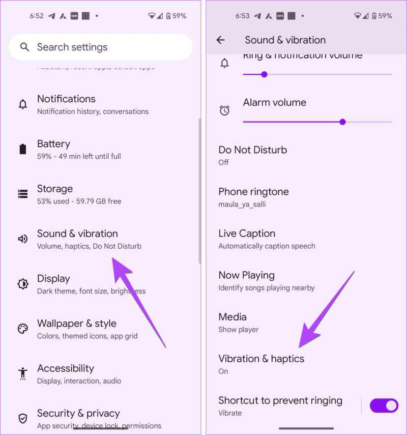 Android-Vibration-Settings-1437x1536-1 كيفية جعل هاتفك Android يهتز