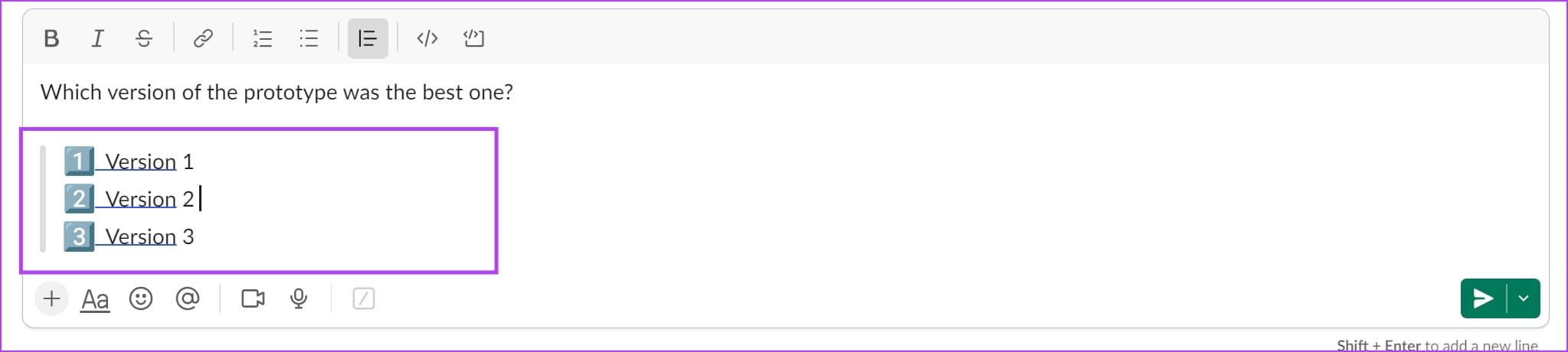 Assign-Emojis طريقتان لإنشاء استطلاع في Slack على أي جهاز