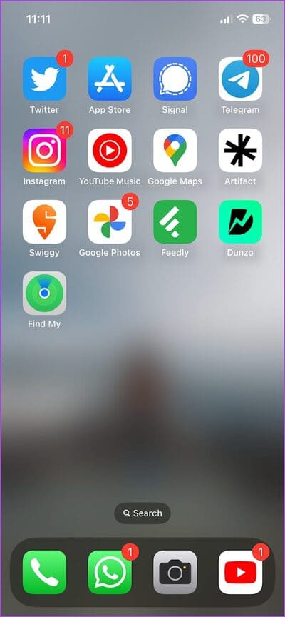 Blur-Homescreen أفضل 15 فكرة لتخطيط الشاشة الرئيسية على iPhone