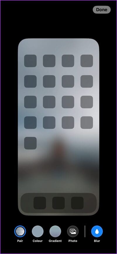 Blur-Image أفضل 15 فكرة لتخطيط الشاشة الرئيسية على iPhone