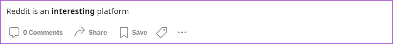 Bold-Preview كيفية استخدام تنسيق النص على Reddit باستخدام وضع Markdown