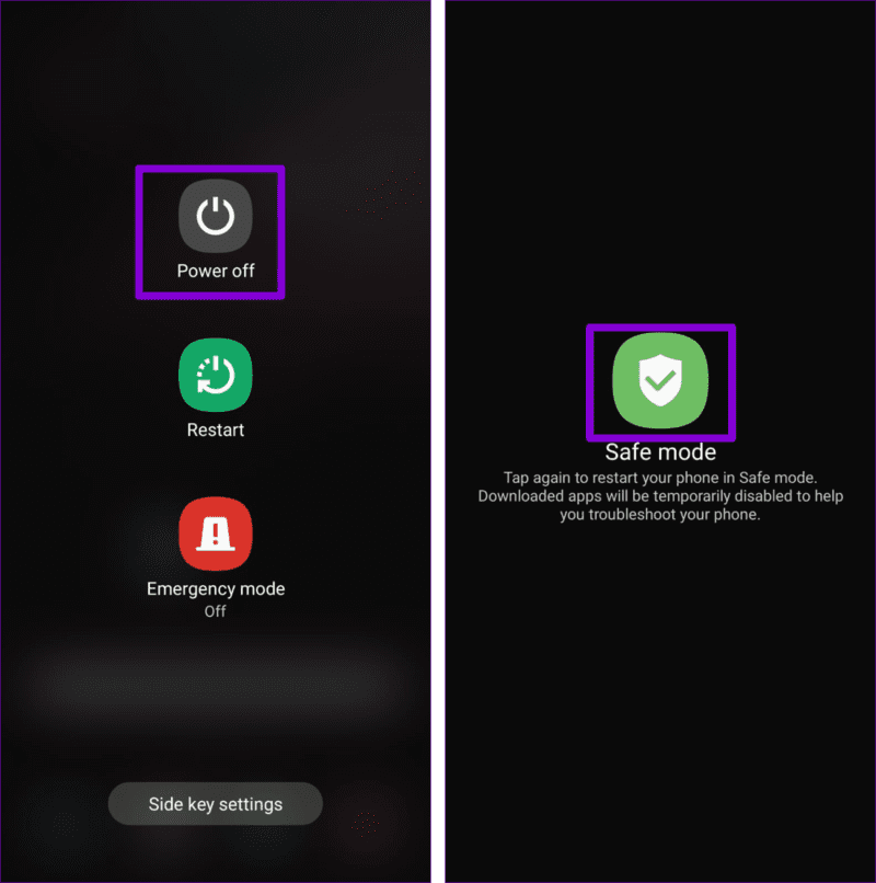 Boot-Samsung-Phone-in-Safe-Mode-3-1524x1536-1 أهم 7 إصلاحات لخطأ "مشكلة في الاتصال أو رمز MMI غير صالح" على Android