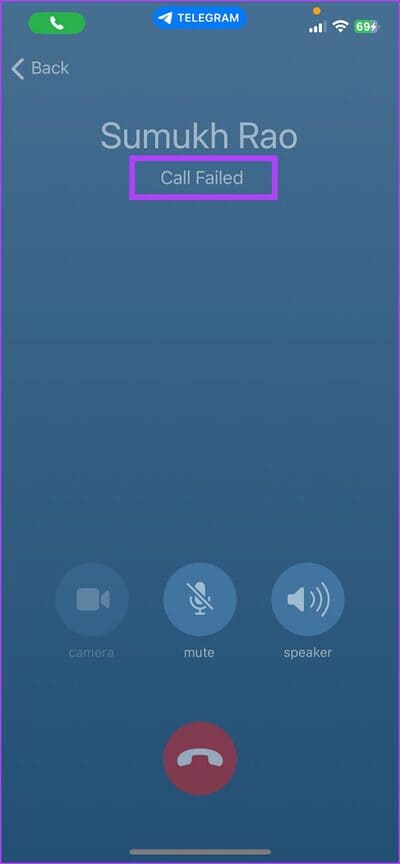 Call-Failed 7 طرق لمعرفة ما إذا قام شخص ما بحظرك على Telegram