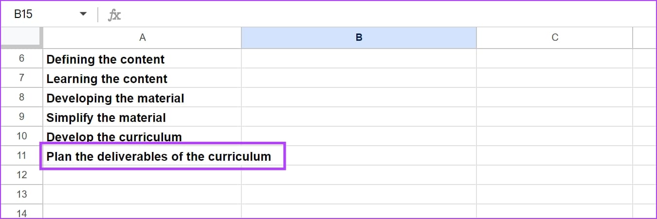 كيفية تغيير حجم الخلية في Google Sheets - %categories