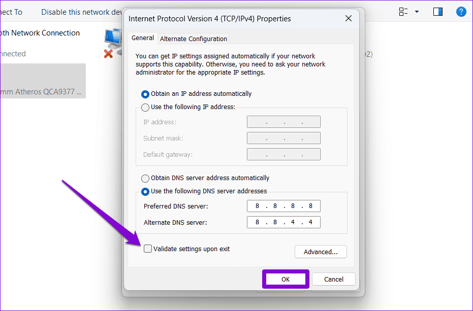 Change-DNS-via-Control-Panel-on-Windows-11 أفضل 6 طرق لإصلاح تعذر الاتصال بخوادم EA على Windows