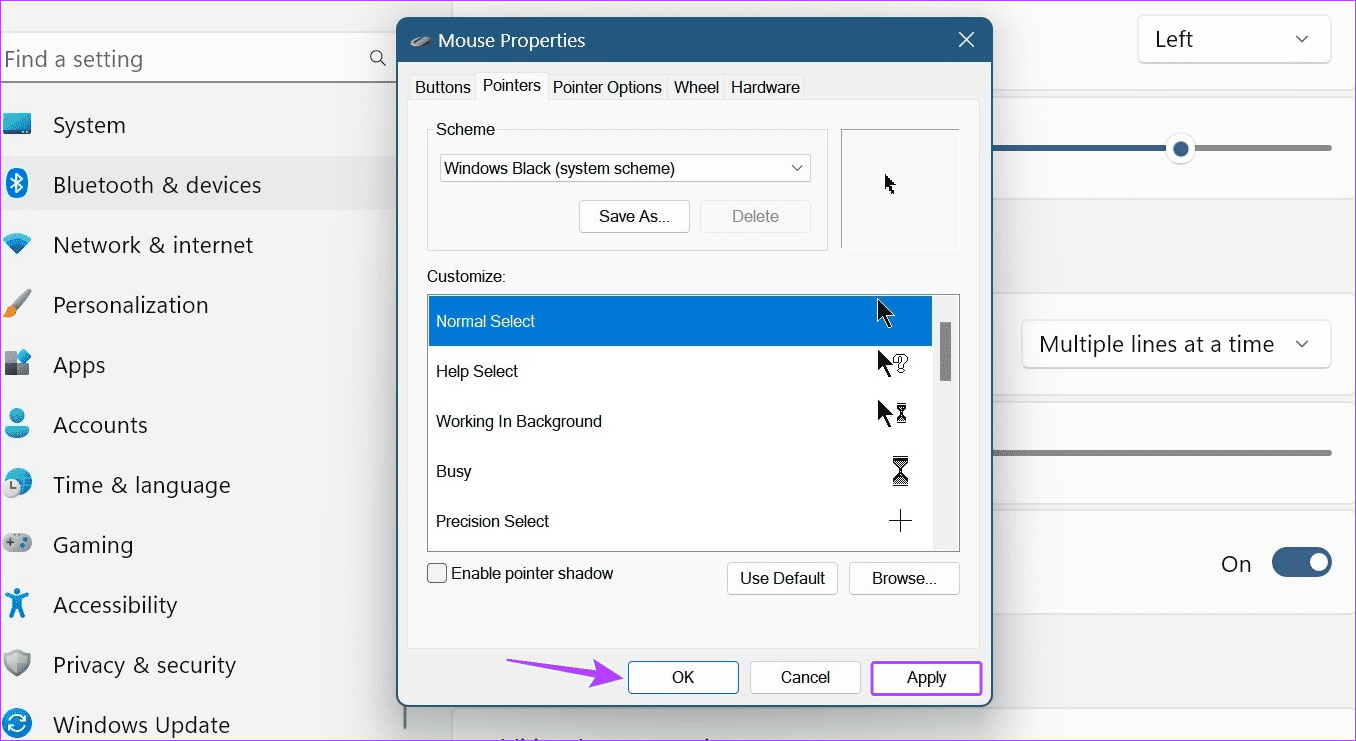 Change-Mouse-Sensitivity-DPI-and-Other-Settings-11 كيفية تغيير حساسية الماوس (DPI) والإعدادات الأخرى في Windows 11