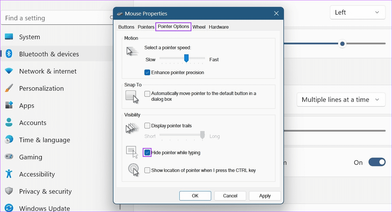 Change-Mouse-Sensitivity-DPI-and-Other-Settings-13 كيفية تغيير حساسية الماوس (DPI) والإعدادات الأخرى في Windows 11