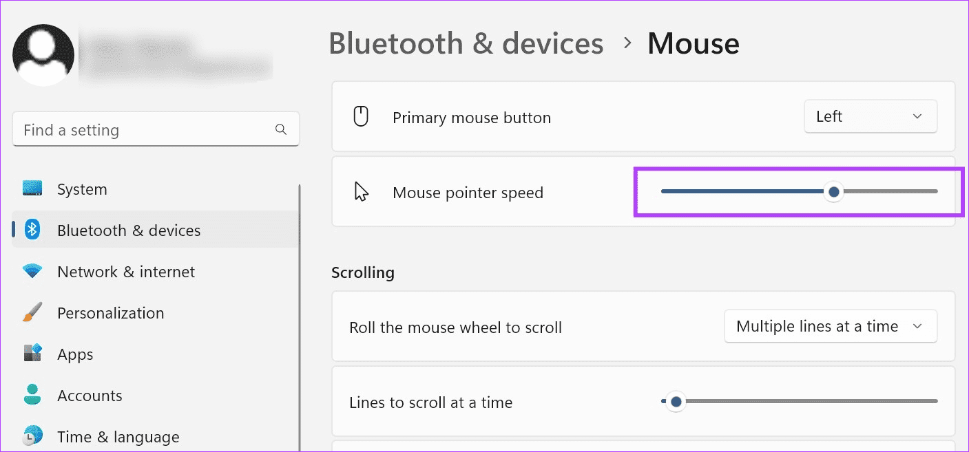 Change-Mouse-Sensitivity-DPI-and-Other-Settings-2 كيفية تغيير حساسية الماوس (DPI) والإعدادات الأخرى في Windows 11