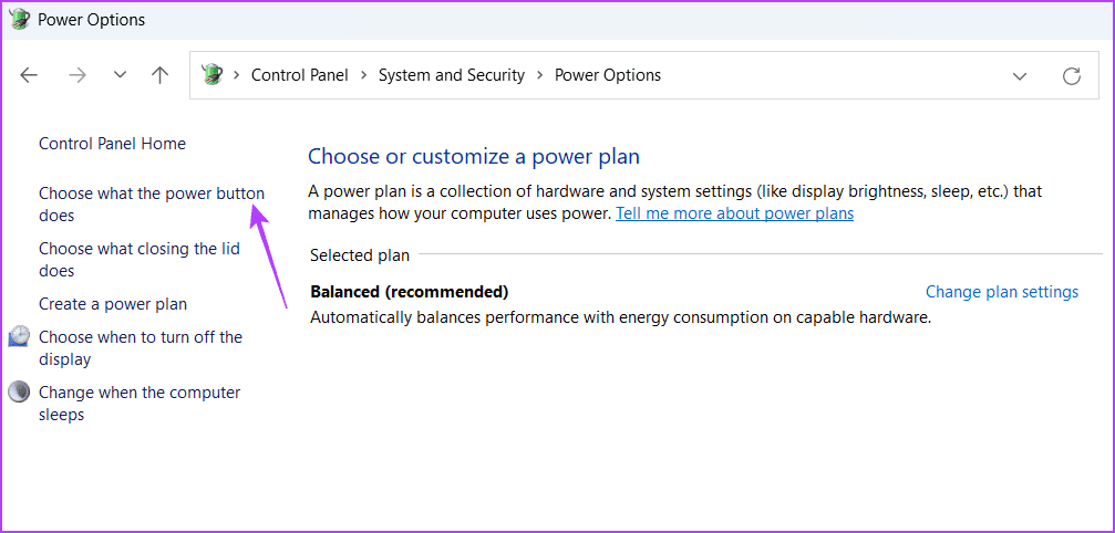 Choose-what-the-power-button-does أفضل 5 طرق لإصلاح عدم ظهور خيار التمهيد المزدوج على Windows 11