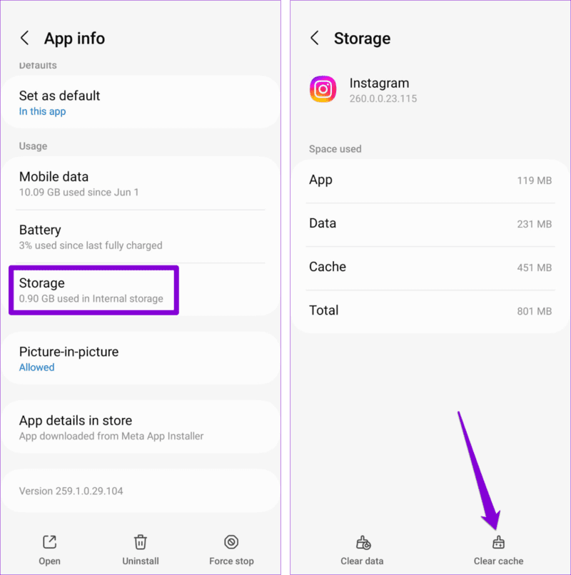 Clear-Instagram-App-Cache-4-1524x1536-1 أفضل 5 طرق لإصلاح حظر رسائل Instagram على Android و iPhone