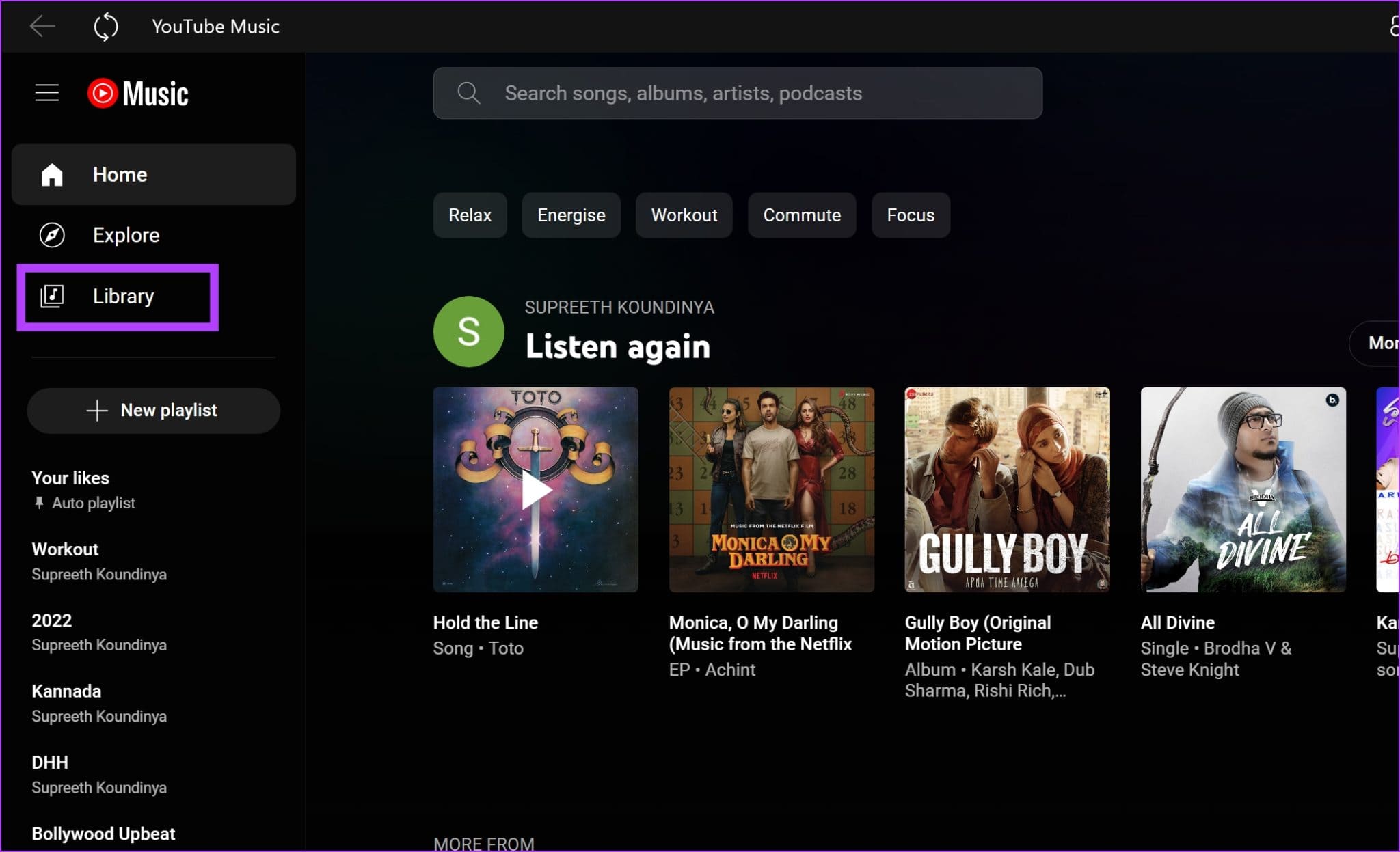 Click-on-Library-2-2048x1247-1 كيفية عرض وحذف سجل YouTube Music