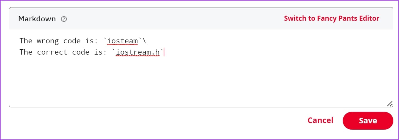 Code-type كيفية استخدام تنسيق النص على Reddit باستخدام وضع Markdown