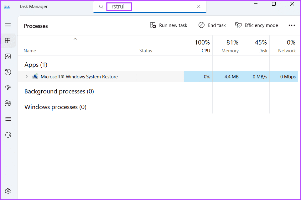 Completely-Close-and-Relauch-System-Restore أفضل 8 طرق لإصلاح خطأ "استعادة النظام لم تكتمل بنجاح" على Windows
