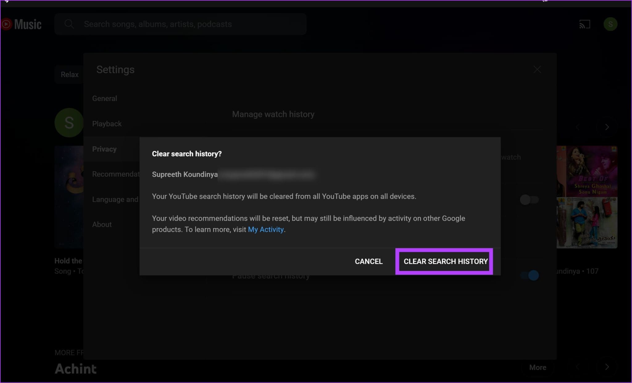 Confirm-Clear-Search-History-2048x1241-1 كيفية عرض وحذف سجل YouTube Music