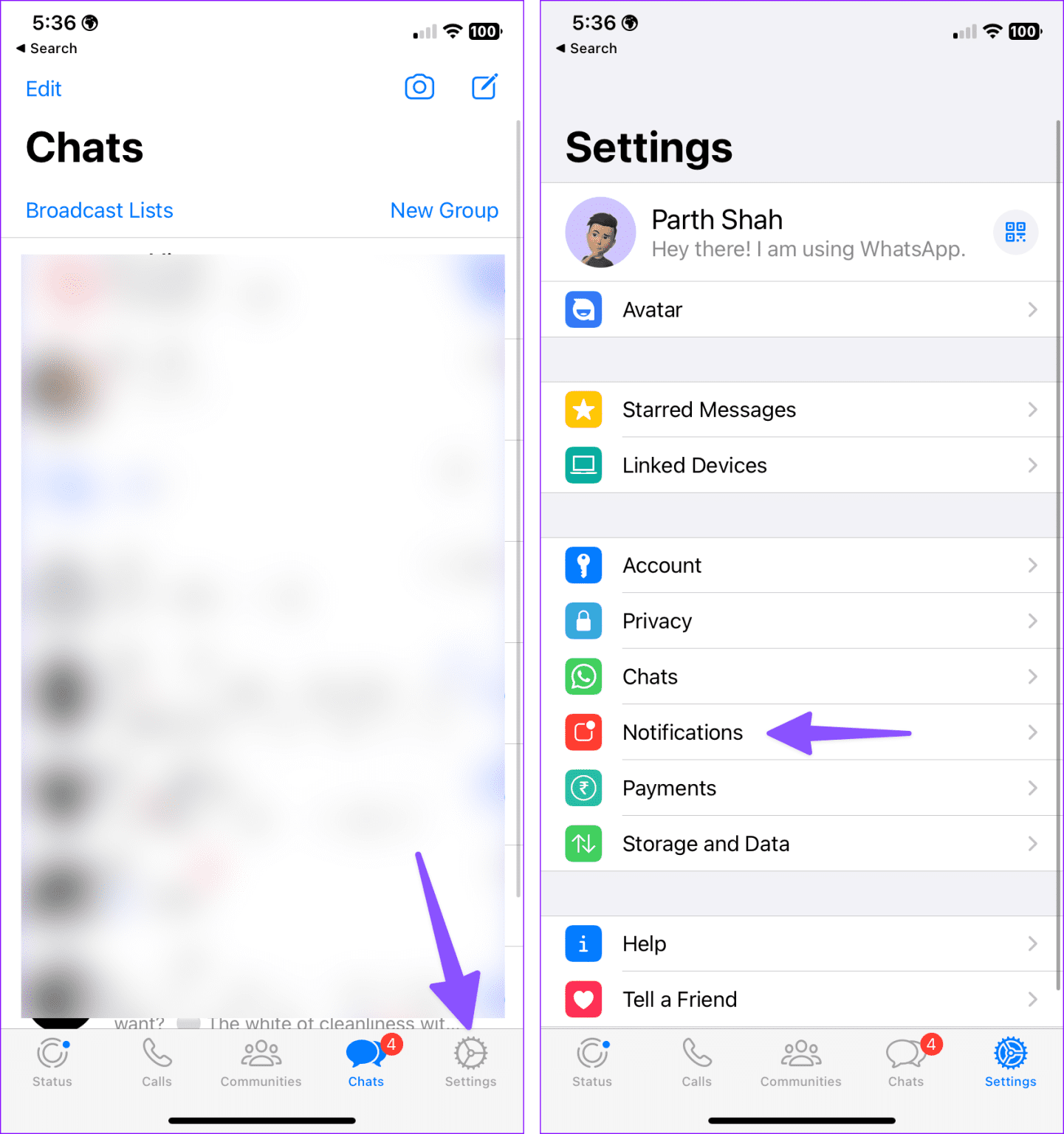 Disable-WhatsApp-reaction-notifications-4-side-1441x1536-1 كيفية تعطيل إشعارات ردود الفعل على WhatsApp