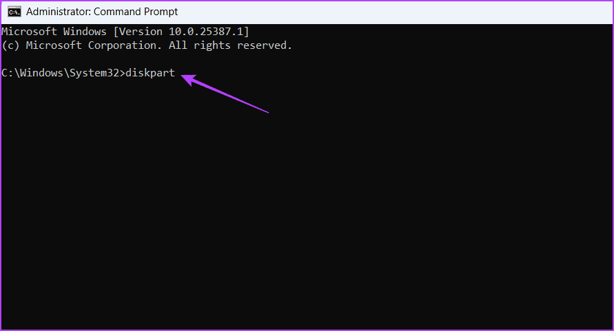 Diskpart-1 أفضل 5 طرق لإصلاح عدم ظهور خيار التمهيد المزدوج على Windows 11