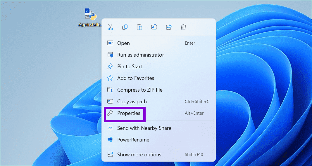 EXE-File-Properties أفضل 6 طرق لإصلاح تعذر تشغيل ملفات EXE على Windows 11