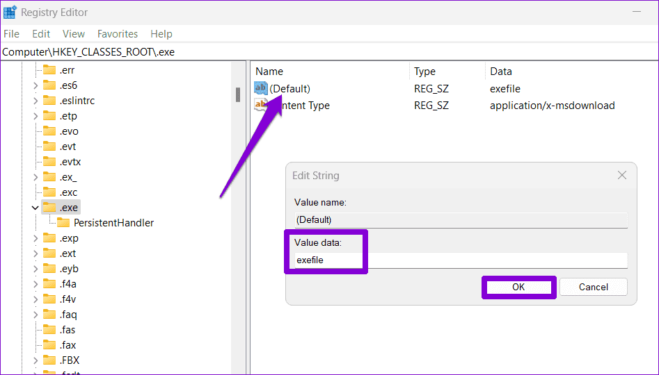 Edit-EXE-String-Value أفضل 6 طرق لإصلاح تعذر تشغيل ملفات EXE على Windows 11
