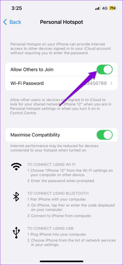 Enable-Personal-Hotspot-on-iPhone أفضل 9 طرق لاستعادة نقطة الاتصال الشخصية المفقودة على iPhone