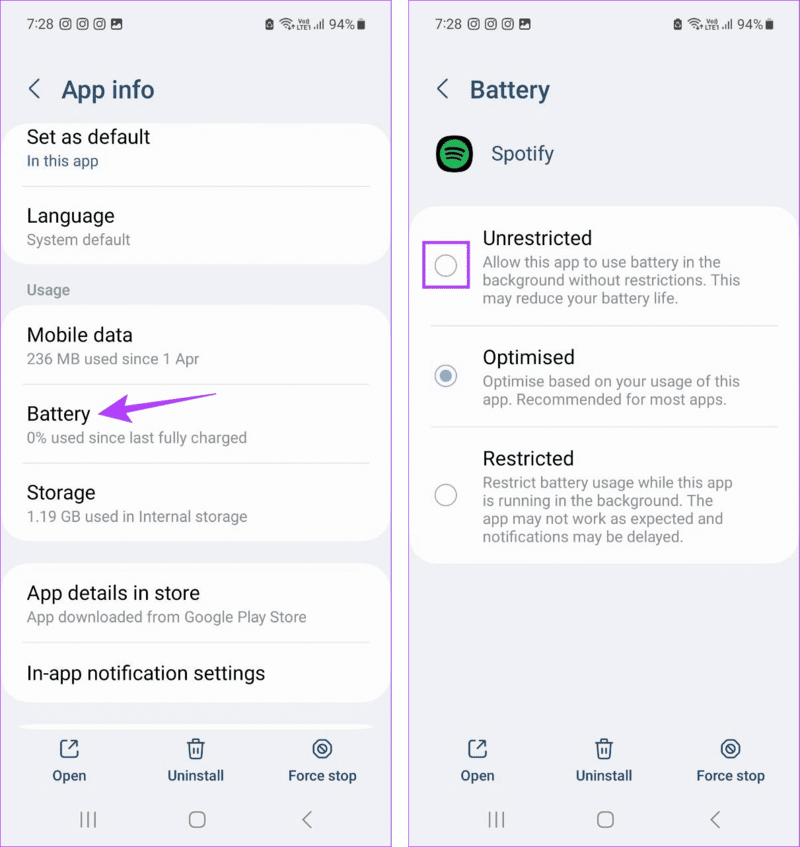 Fix-Spotify-Stops-Playing-When-Screen-Is-off-7 9 طرق لإصلاح توقف تشغيل Spotify عند إيقاف تشغيل الشاشة